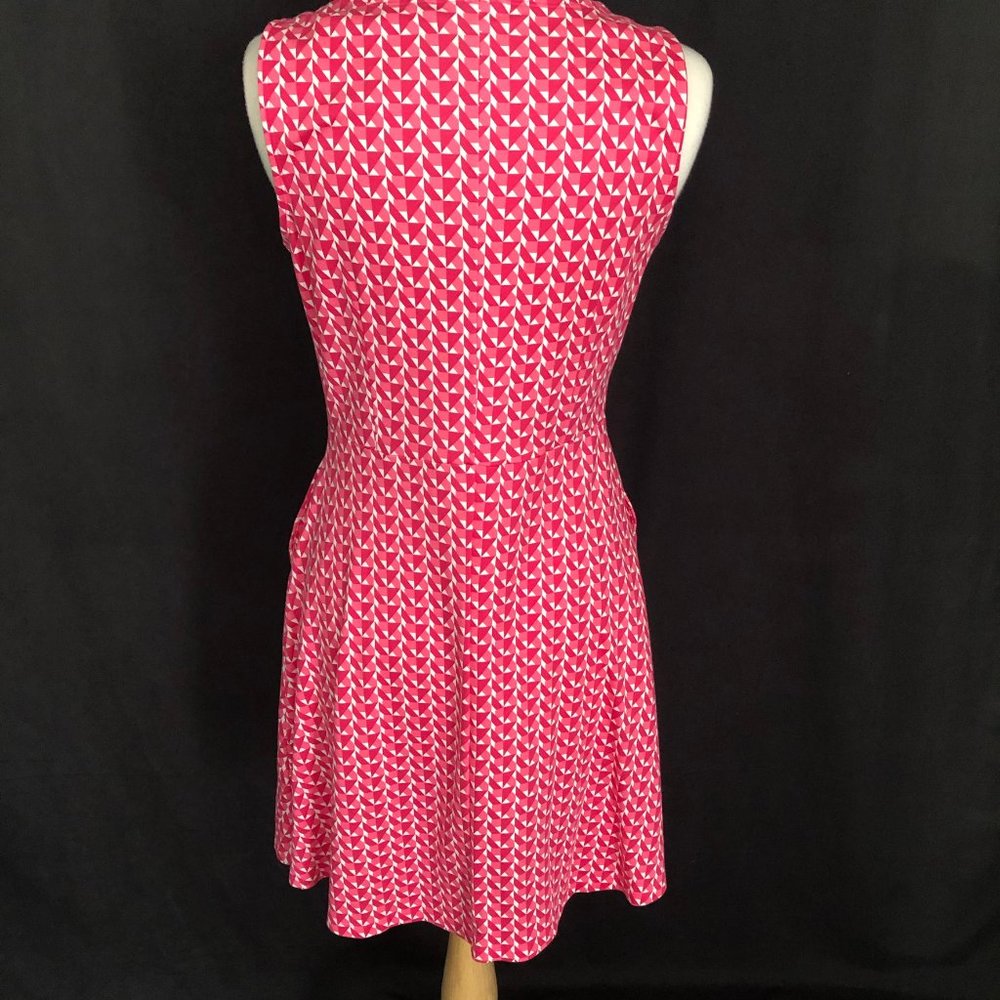 NY&Co. Pink Geometric Knit Dress - Picture 4 of 8